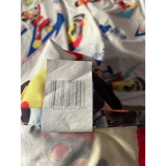 Disney Mickey Mouse Racing Car Twin Flat Sheet Cutter Crafts Sewing - Picture 5 of 9